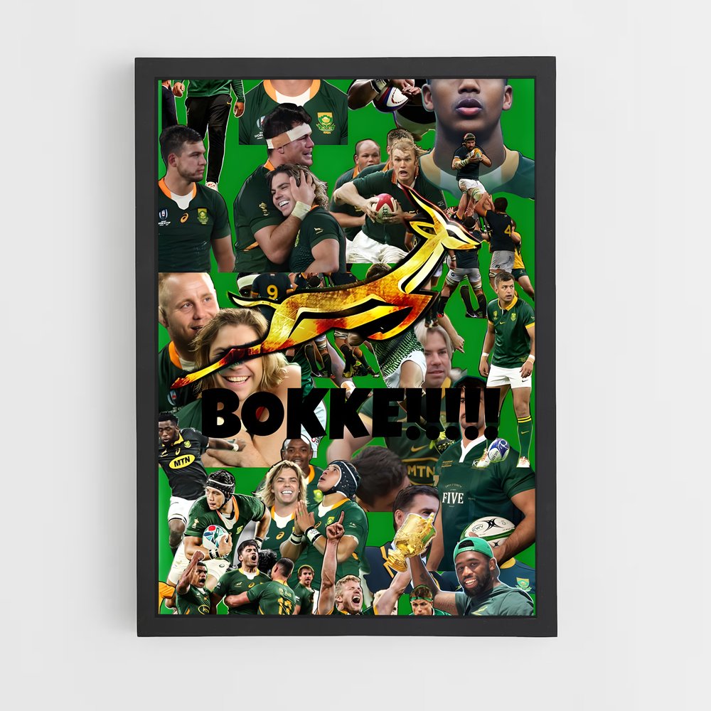 Poster L'Esprit des Springboks – affiche Rugby (vue 2)